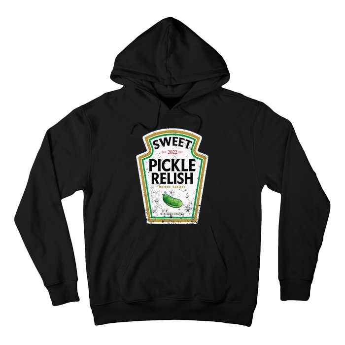 Sweet Relish Funny Halloween Condiment Green Pickle Hoodie