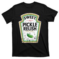 Sweet Relish Funny Halloween Condiment Green Pickle T-Shirt