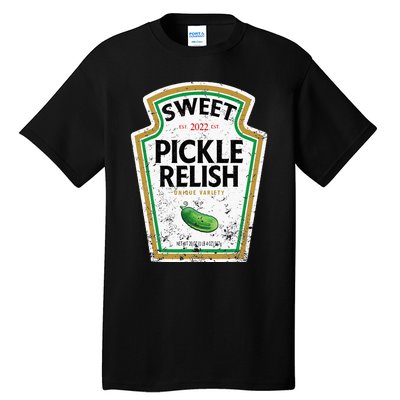 Sweet Relish Funny Halloween Condiment Green Pickle Tall T-Shirt