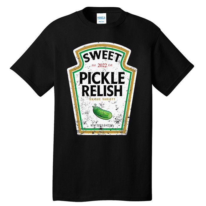 Sweet Relish Funny Halloween Condiment Green Pickle Tall T-Shirt