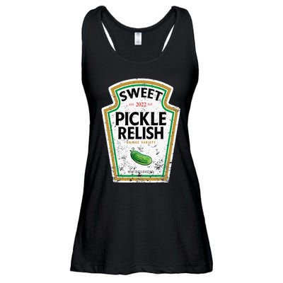 Sweet Relish Funny Halloween Condiment Green Pickle Ladies Essential Flowy Tank