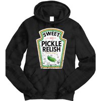 Sweet Relish Funny Halloween Condiment Green Pickle Tie Dye Hoodie