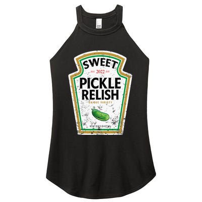 Sweet Relish Funny Halloween Condiment Green Pickle Women's Perfect Tri Rocker Tank