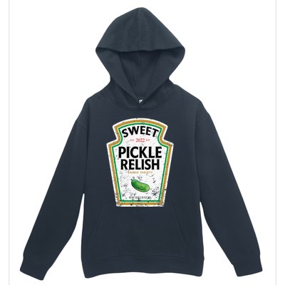 Sweet Relish Funny Halloween Condiment Green Pickle Urban Pullover Hoodie