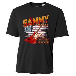 Sammy Red Guitar Rock Both Worlds Vh Concert Cooling Performance Crew T-Shirt