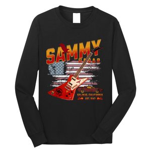 Sammy Red Guitar Rock Both Worlds Vh Concert Long Sleeve Shirt