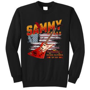 Sammy Red Guitar Rock Both Worlds Vh Concert Sweatshirt