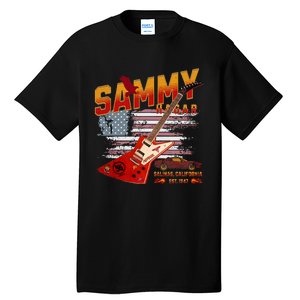 Sammy Red Guitar Rock Both Worlds Vh Concert Tall T-Shirt