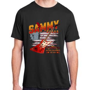 Sammy Red Guitar Rock Both Worlds Vh Concert Adult ChromaSoft Performance T-Shirt