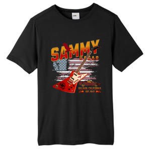 Sammy Red Guitar Rock Both Worlds Vh Concert Tall Fusion ChromaSoft Performance T-Shirt