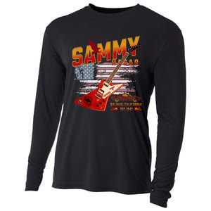 Sammy Red Guitar Rock Both Worlds Vh Concert Cooling Performance Long Sleeve Crew