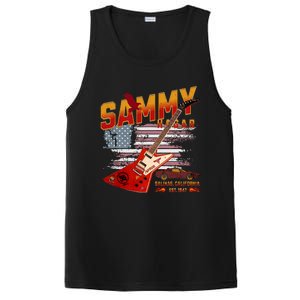 Sammy Red Guitar Rock Both Worlds Vh Concert PosiCharge Competitor Tank