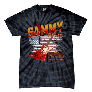 Sammy Red Guitar Rock Both Worlds Vh Concert Tie-Dye T-Shirt