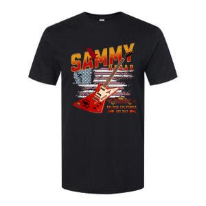 Sammy Red Guitar Rock Both Worlds Vh Concert Softstyle CVC T-Shirt