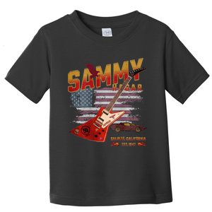 Sammy Red Guitar Rock Front Back Both Worlds Vh Concert Toddler T-Shirt