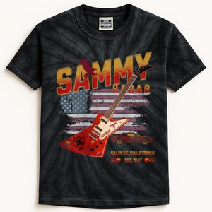 Sammy Red Guitar Rock Front Back Both Worlds Vh Concert Kids Tie-Dye T-Shirt