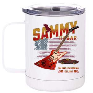 Sammy Red Guitar Rock Front Back Both Worlds Vh Concert 12 oz Stainless Steel Tumbler Cup