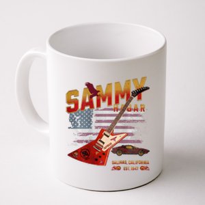 Sammy Red Guitar Rock Front Back Both Worlds Vh Concert Coffee Mug