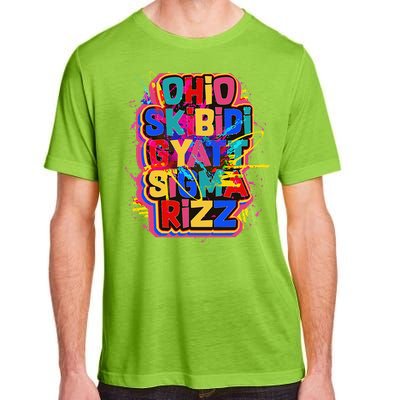 Skibid.I Rizz Gyatt Ohio Sigma Funny Rizzler Gift Toilet Meme Adult ChromaSoft Performance T-Shirt