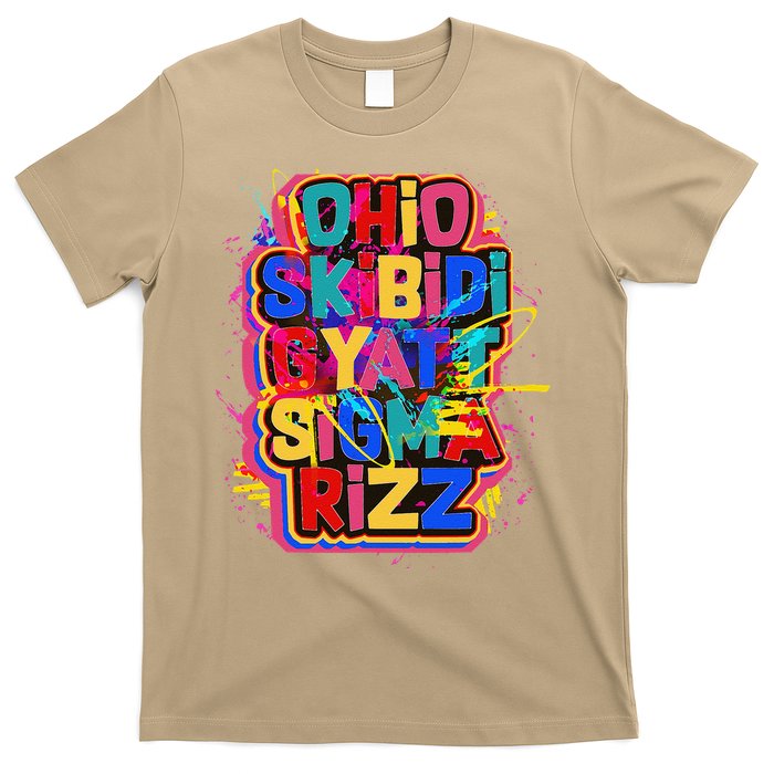 Skibid.I Rizz Gyatt Ohio Sigma Funny Rizzler Gift Toilet Meme T-Shirt