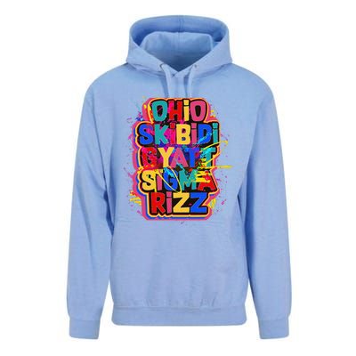 Skibid.I Rizz Gyatt Ohio Sigma Funny Rizzler Gift Toilet Meme Unisex Surf Hoodie