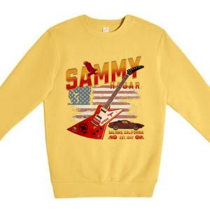 Sammy Red Guitar Rock Both Worlds Vh Concert Premium Crewneck Sweatshirt