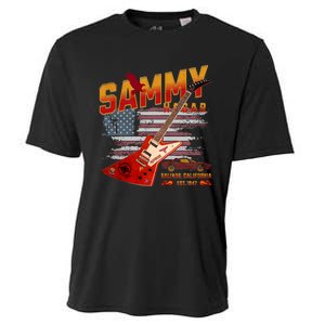 Sammy Red Guitar Rock Both Worlds Vh Concert Cooling Performance Crew T-Shirt