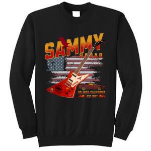 Sammy Red Guitar Rock Both Worlds Vh Concert Sweatshirt