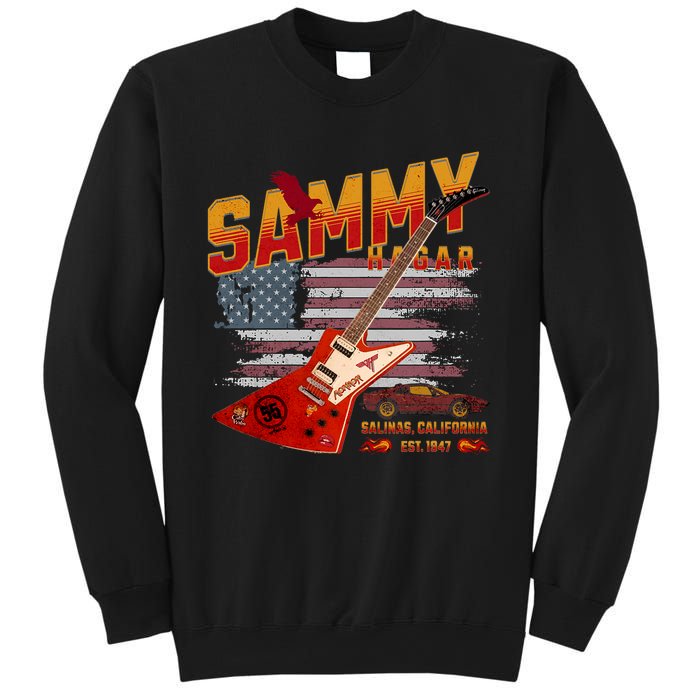 Sammy Red Guitar Rock Both Worlds Vh Concert Sweatshirt