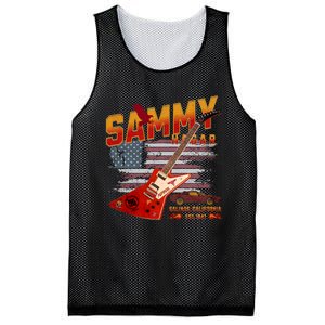 Sammy Red Guitar Rock Both Worlds Vh Concert Mesh Reversible Basketball Jersey Tank