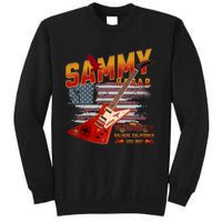 Sammy Red Guitar Rock Both Worlds Vh Concert Tall Sweatshirt