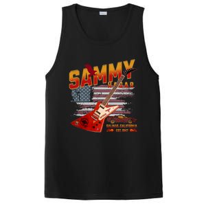 Sammy Red Guitar Rock Both Worlds Vh Concert PosiCharge Competitor Tank