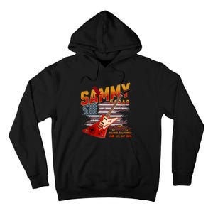 Sammy Red Guitar Rock Both Worlds Vh Concert Tall Hoodie