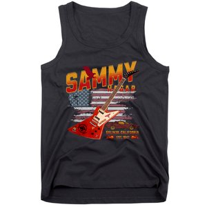 Sammy Red Guitar Rock Both Worlds Vh Concert Tank Top