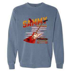 Sammy Red Guitar Rock Both Worlds Vh Concert Garment-Dyed Sweatshirt