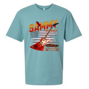 Sammy Red Guitar Rock Both Worlds Vh Concert Sueded Cloud Jersey T-Shirt