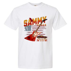 Sammy Red Guitar Rock Both Worlds Vh Concert Garment-Dyed Heavyweight T-Shirt