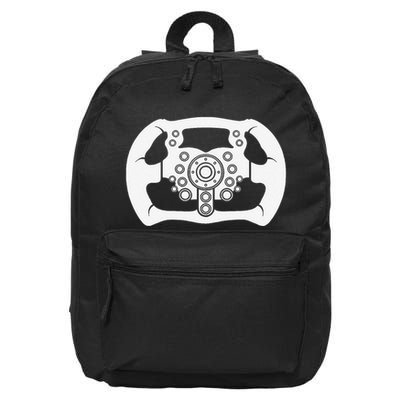 Sim Racer Gaming Car Race Simulation Sim Racing 16 in Basic Backpack