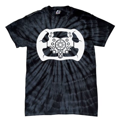 Sim Racer Gaming Car Race Simulation Sim Racing Tie-Dye T-Shirt