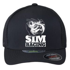 Sim Racer Gaming Simulation Race Car Sim Racing Flexfit Unipanel Trucker Cap