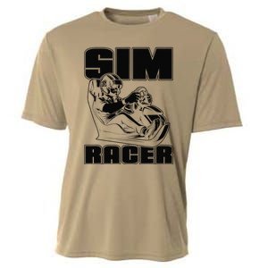 Sim Racer Gaming Simulation Race Car Sim Racing Cooling Performance Crew T-Shirt