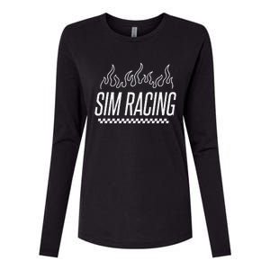 Sim Racer Gaming Race Car Simulation Sim Racing Womens Cotton Relaxed Long Sleeve T-Shirt