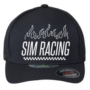 Sim Racer Gaming Race Car Simulation Sim Racing Flexfit Unipanel Trucker Cap