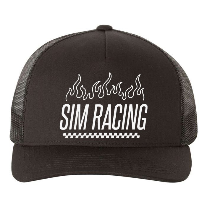 Sim Racer Gaming Race Car Simulation Sim Racing Yupoong Adult 5-Panel Trucker Hat