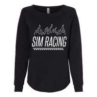 Sim Racer Gaming Race Car Simulation Sim Racing Womens California Wash Sweatshirt