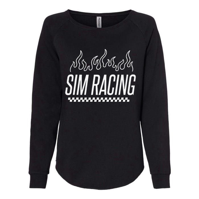 Sim Racer Gaming Race Car Simulation Sim Racing Womens California Wash Sweatshirt