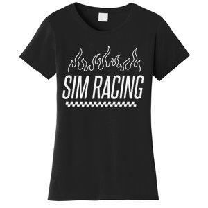 Sim Racer Gaming Race Car Simulation Sim Racing Women's T-Shirt