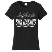 Sim Racer Gaming Race Car Simulation Sim Racing Women's T-Shirt