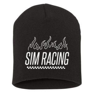 Sim Racer Gaming Race Car Simulation Sim Racing Short Acrylic Beanie