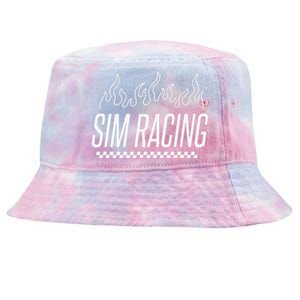 Sim Racer Gaming Race Car Simulation Sim Racing Tie-Dyed Bucket Hat